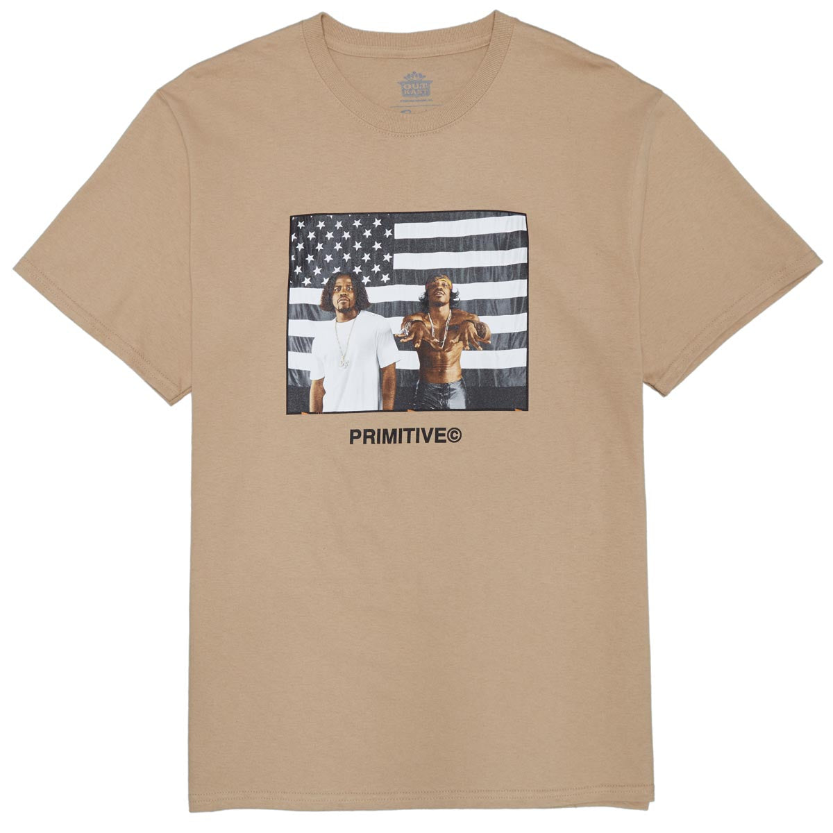 Primitive x Outkast Stripes T-Shirt - Sand image 1