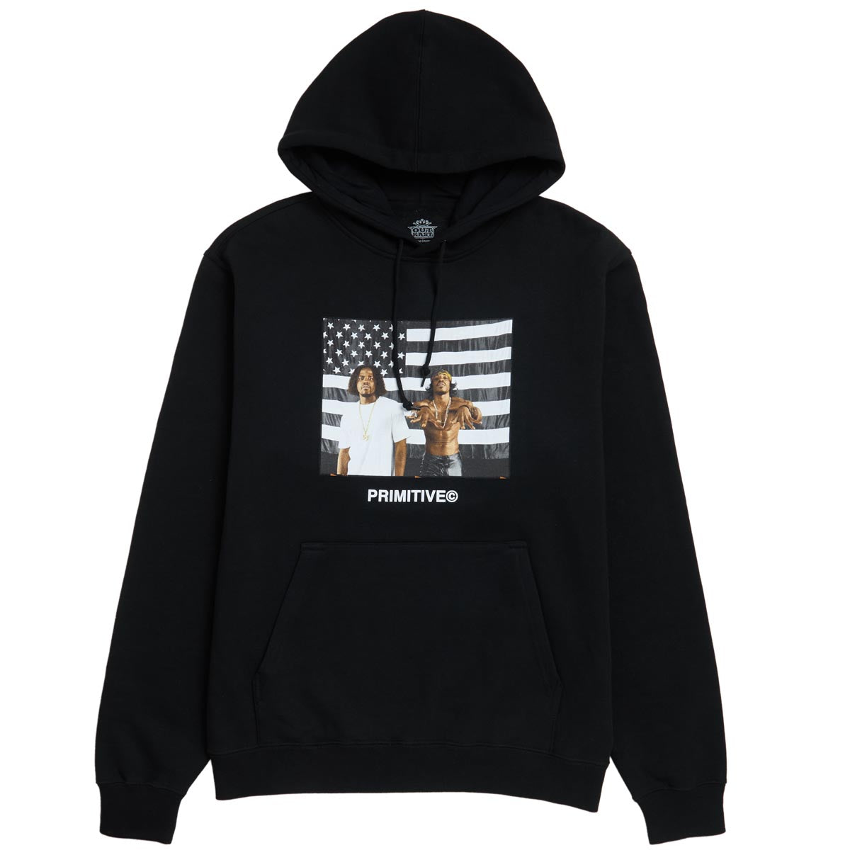 Primitive x Outkast Stripes Hoodie - Black image 1