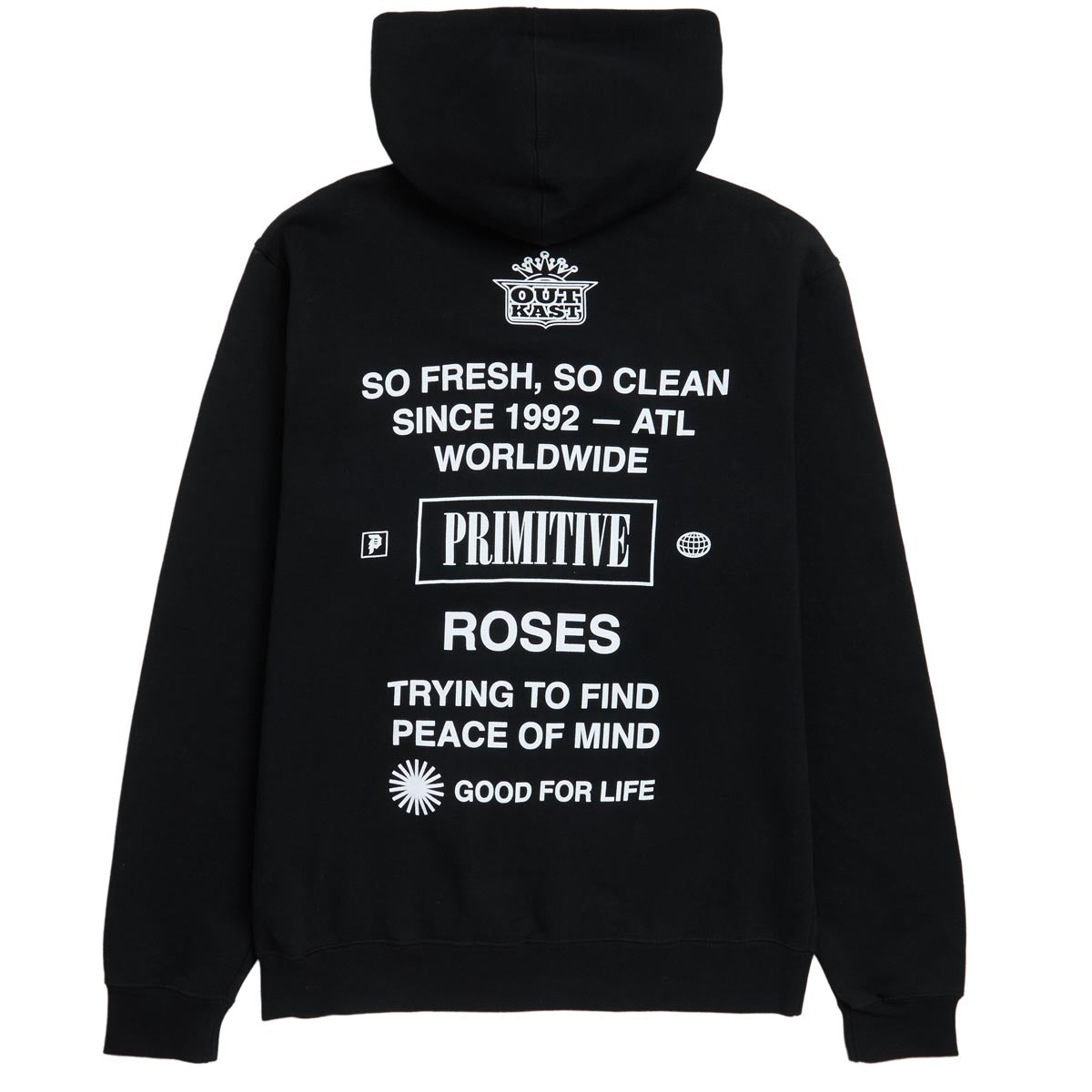 Primitive x Outkast Stripes Hoodie - Black image 2