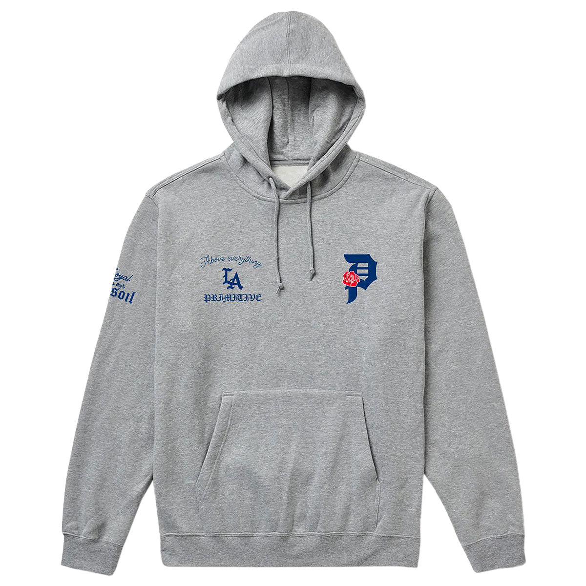 Primitive x Dodgers Champs Hoodie - Heather Grey image 1