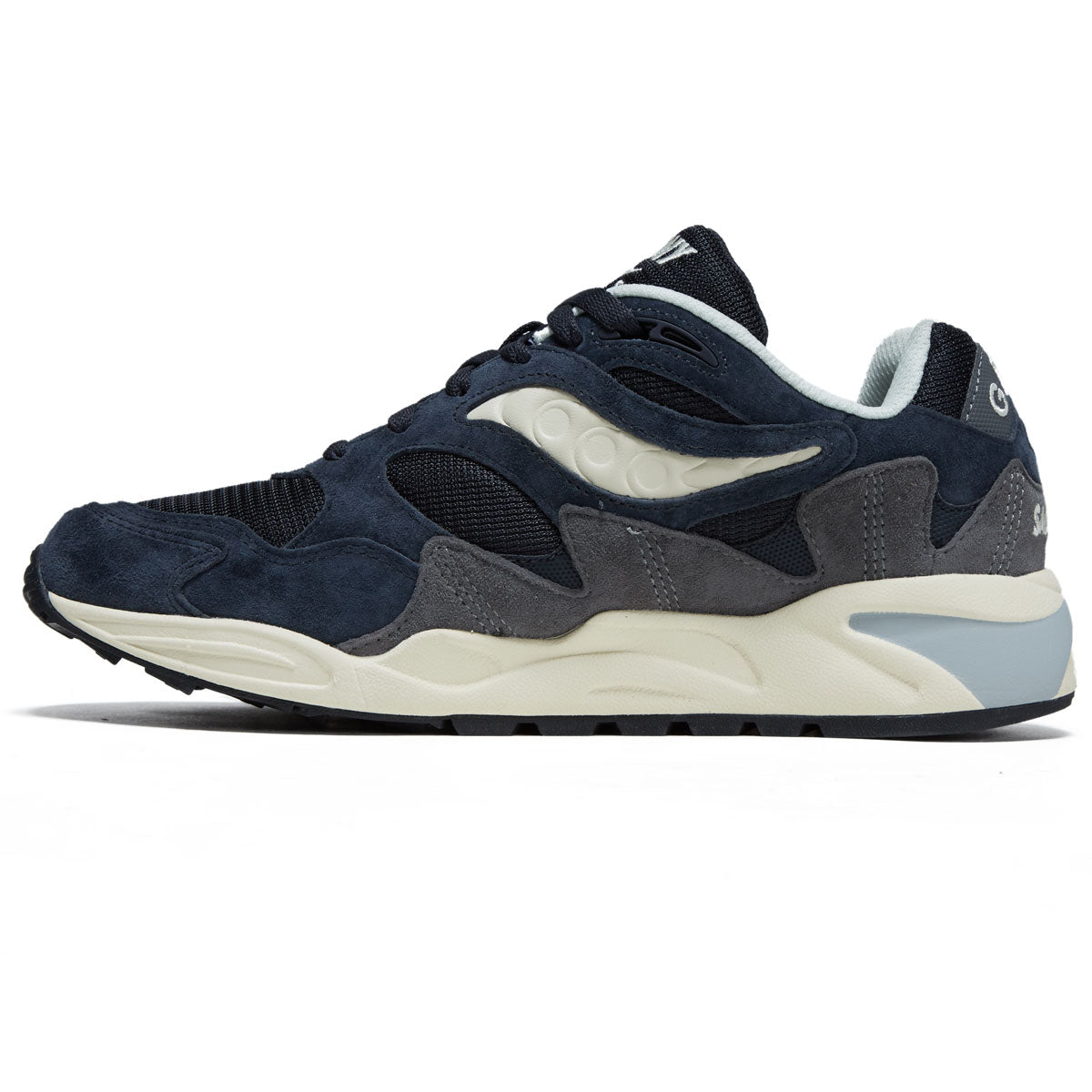 Saucony Grid Shadow 2 Shoes - Navy/Cream image 2