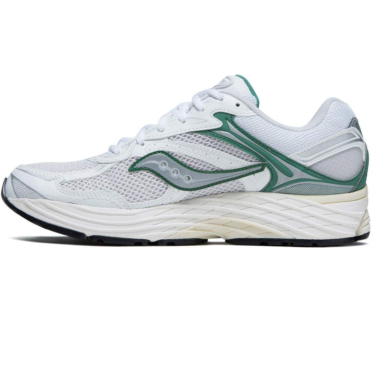 Saucony Progrid Omni 9 Shoes - Ivory/Green image 2