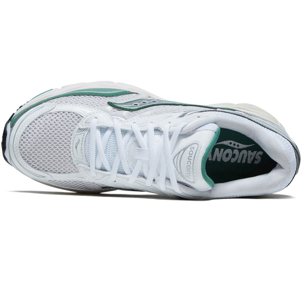 Saucony Progrid Omni 9 Shoes - Ivory/Green image 3