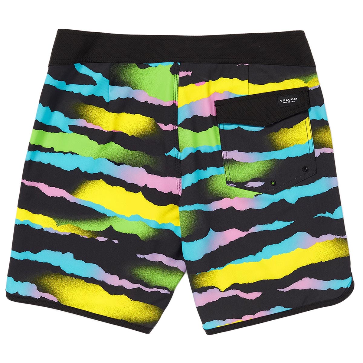 Volcom Zebra Shield Scallop Mod 18 Board Shorts - Black image 2