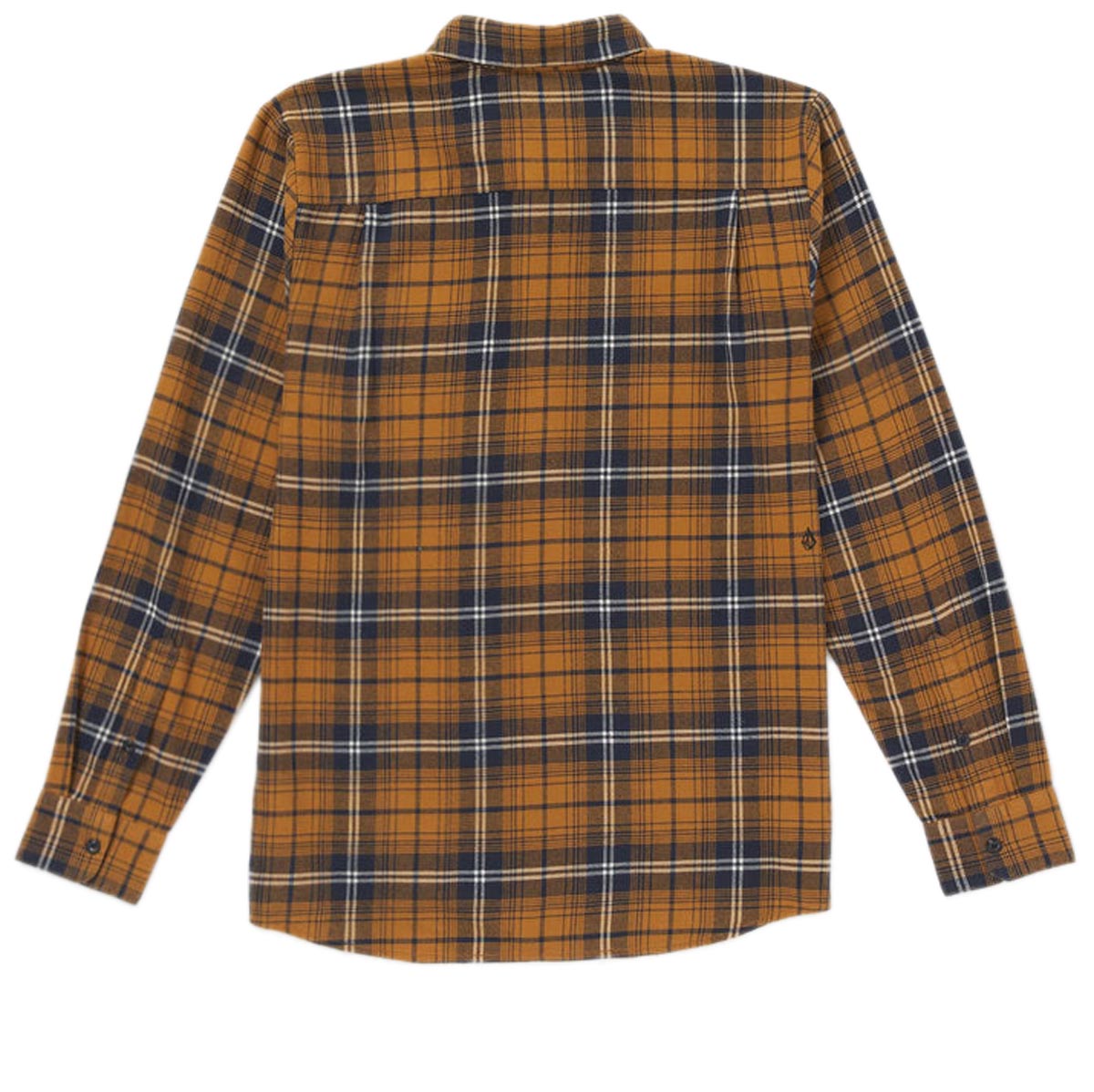 Volcom Caden Plaid Long Sleeve Shirt - Chestnut Brown image 2