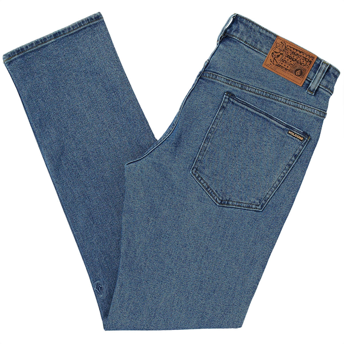 Volcom Solver Denim Jeans - Washed Blue image 2