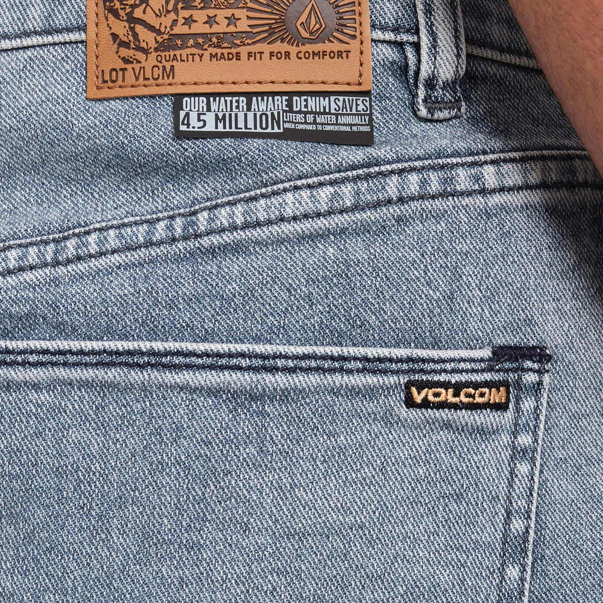 Volcom Billow Denim Jeans - Ash Blue image 5