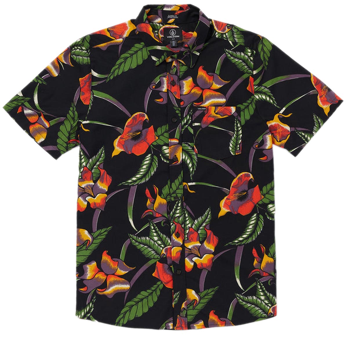 Volcom Varkala Floral Woven Shirt - Black image 1