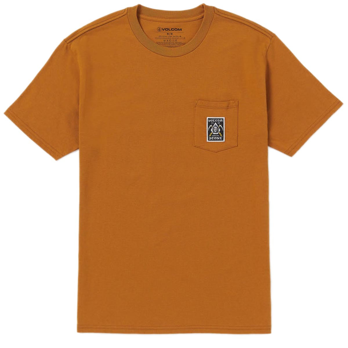 Volcom Pocket Label T-Shirt - Chestnut Brown image 1