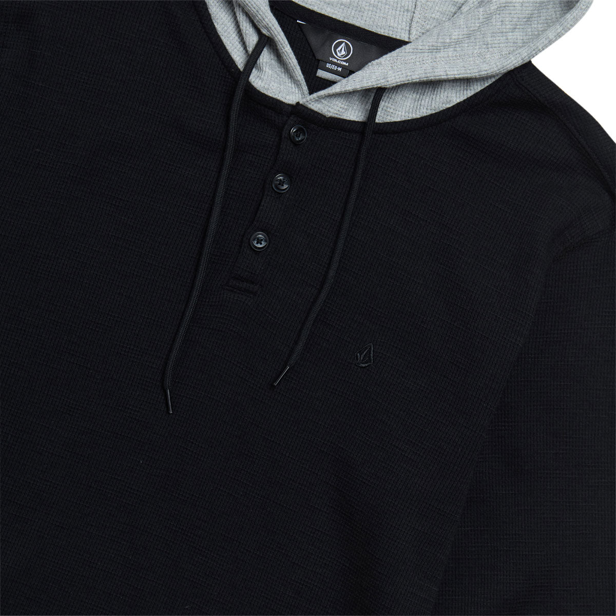 Volcom Murph Thermal Long Sleeve Shirt - New Black image 2