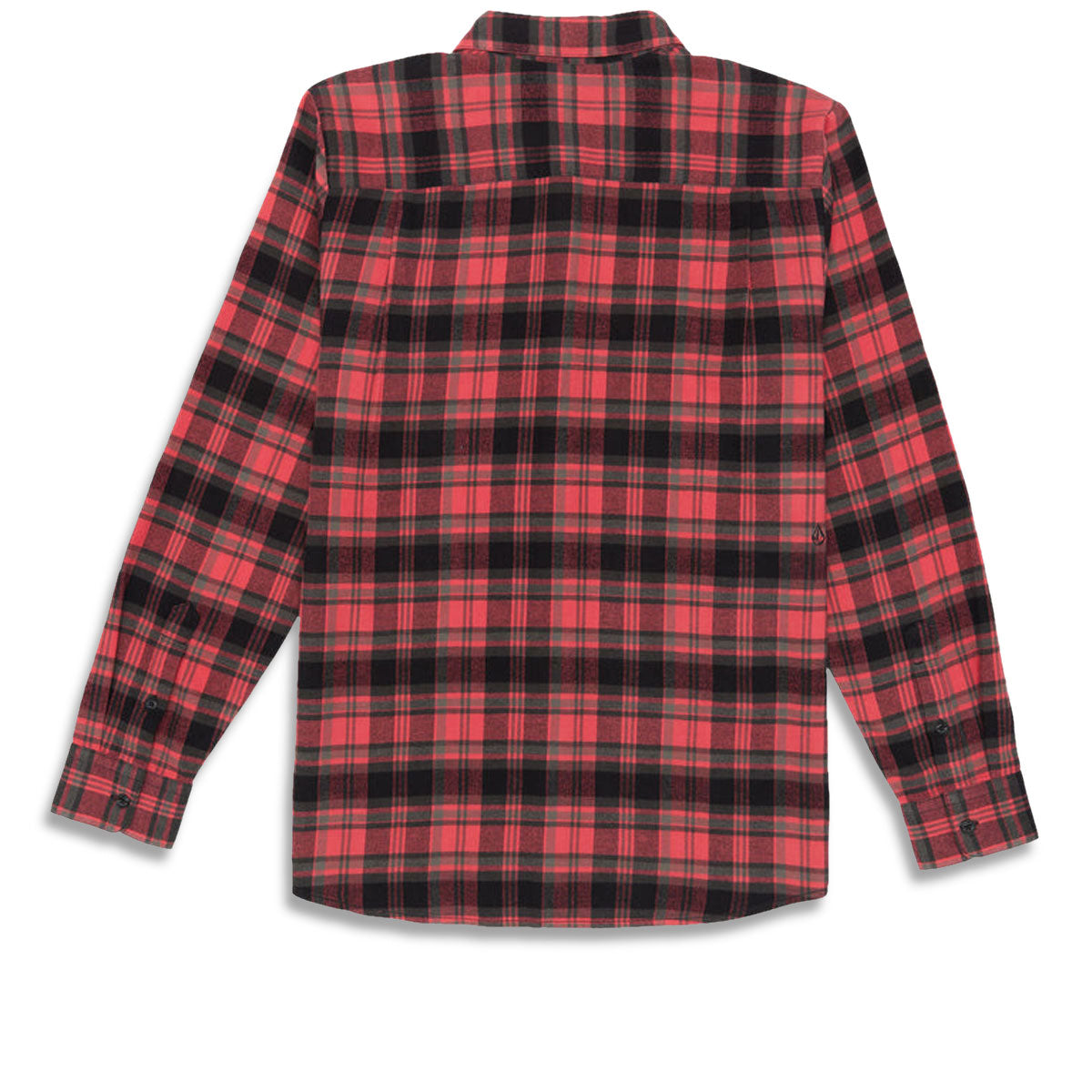 Volcom Caden Plaid Long Sleeve Shirt - Cranberry image 2