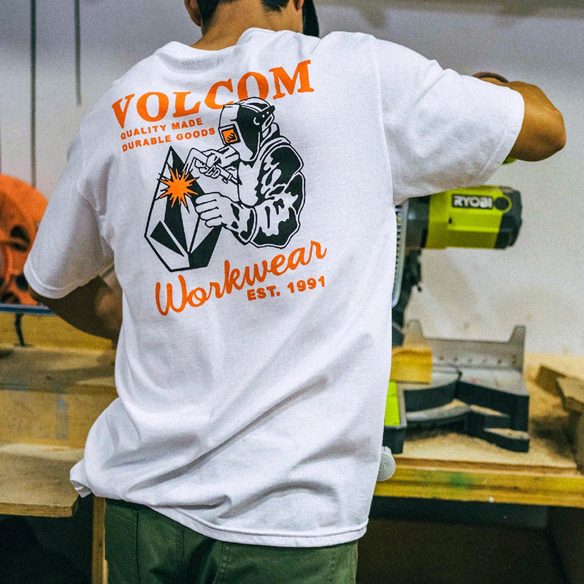 Volcom Volcom Workwear Welder T-Shirt - White image 3