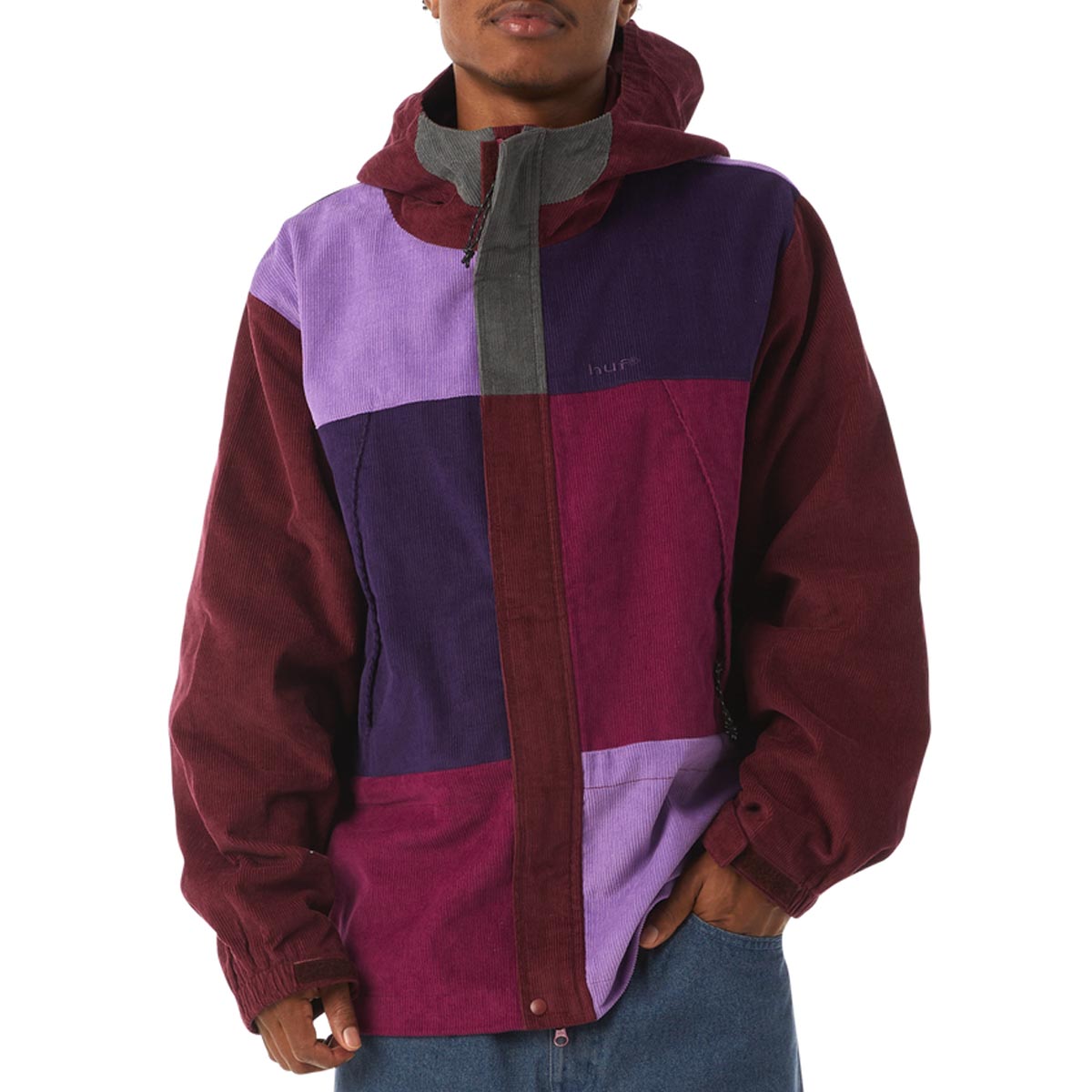 HUF Contrast Cord Mountain Jacket - Berry