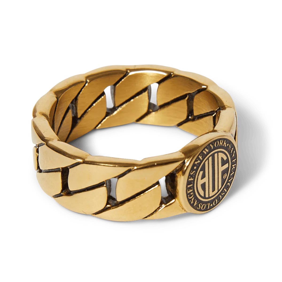 Huf Regional Cuban Link Ring Accessories - Gold image 2