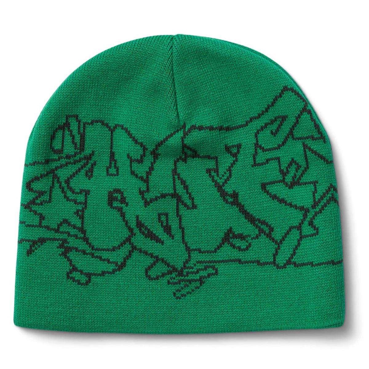 Huf Outlines Skull Beanie - Green image 1