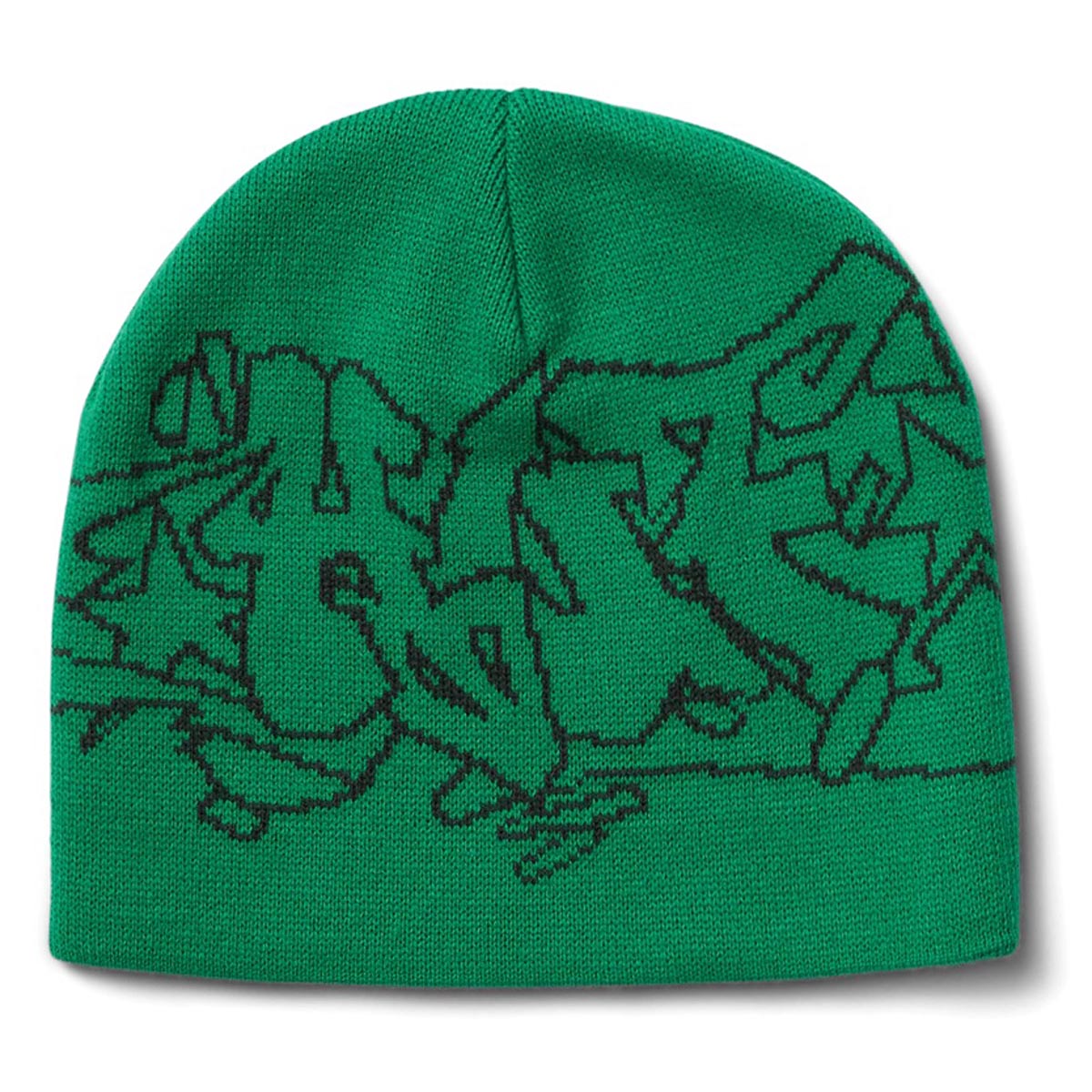 Huf Outlines Skull Beanie - Green image 2