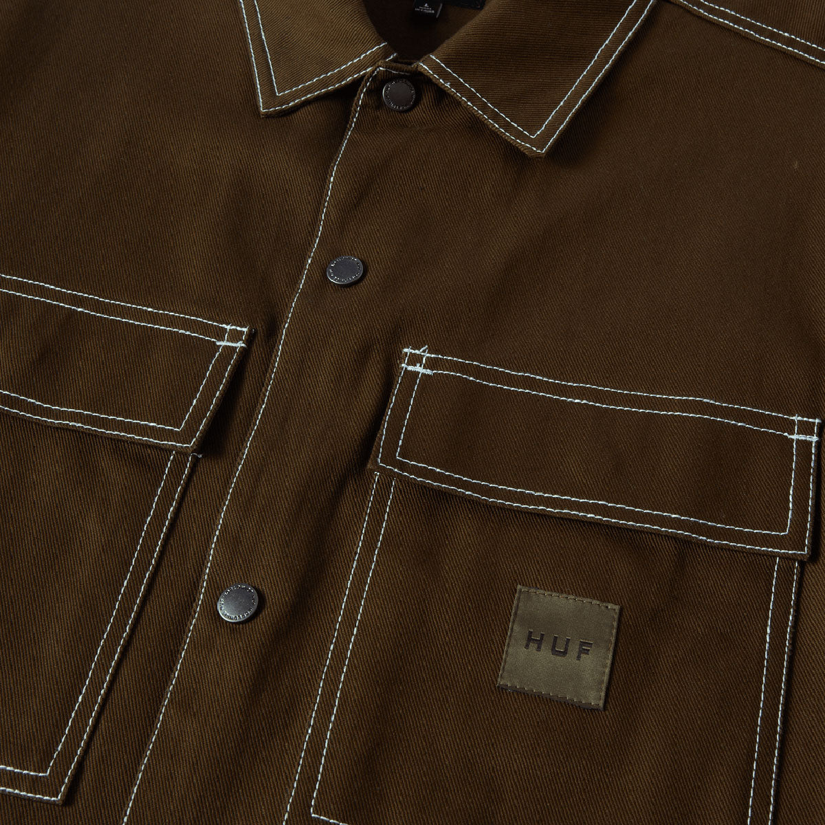 Huf Mason Shacket Jacket - Espresso image 4