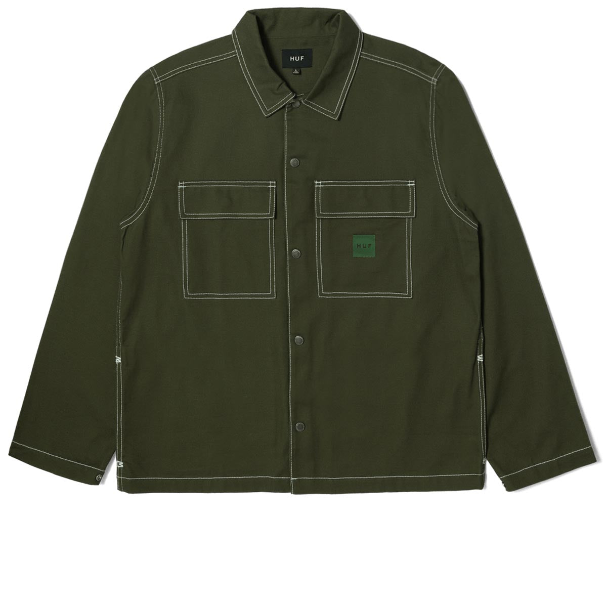 Huf Mason Shacket Jacket - Hunter Green image 2