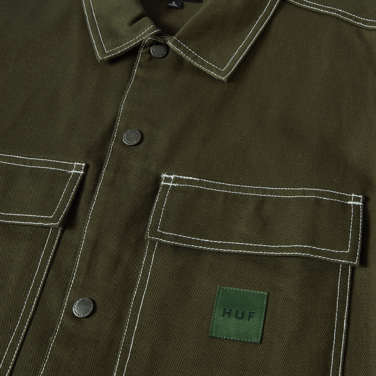 Huf Mason Shacket Jacket - Hunter Green image 4