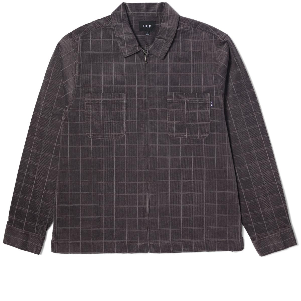 Huf Trenton Zip Shacket Jacket - Raisin image 1