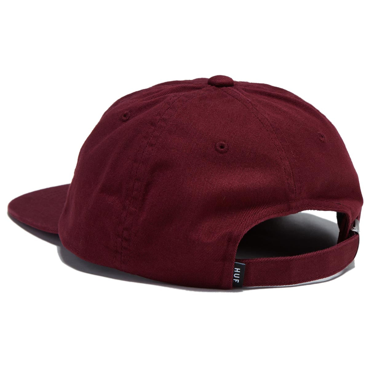 Huf Distressed Logo 5 Panel Hat - Raisin image 2