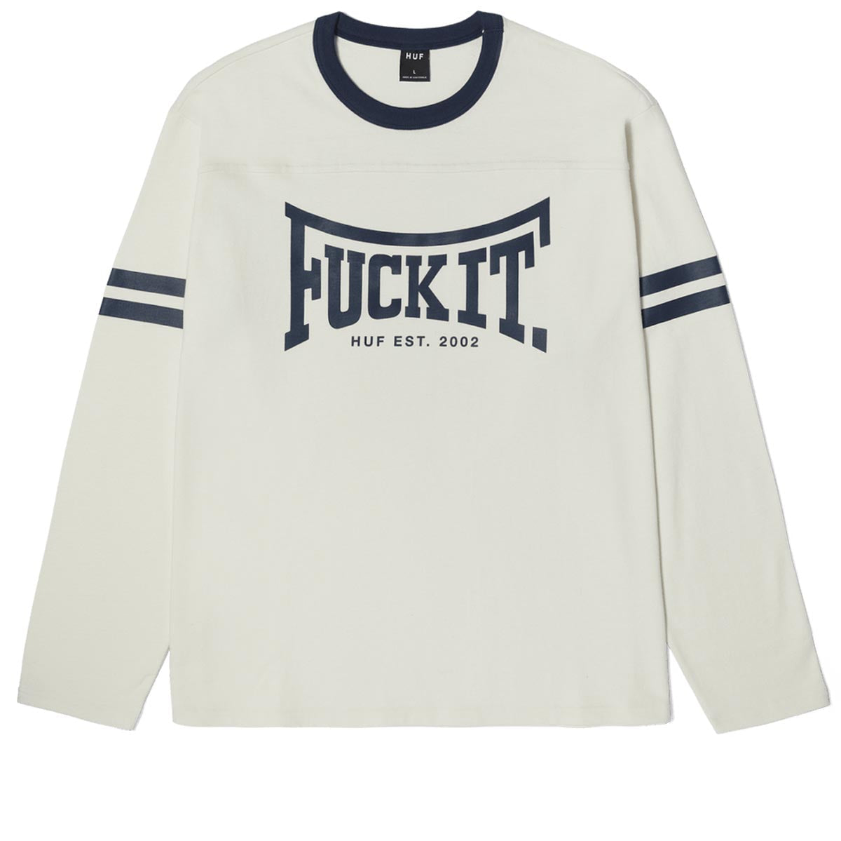 Huf Exeter Long Sleeve Football Shirt - Linen image 2