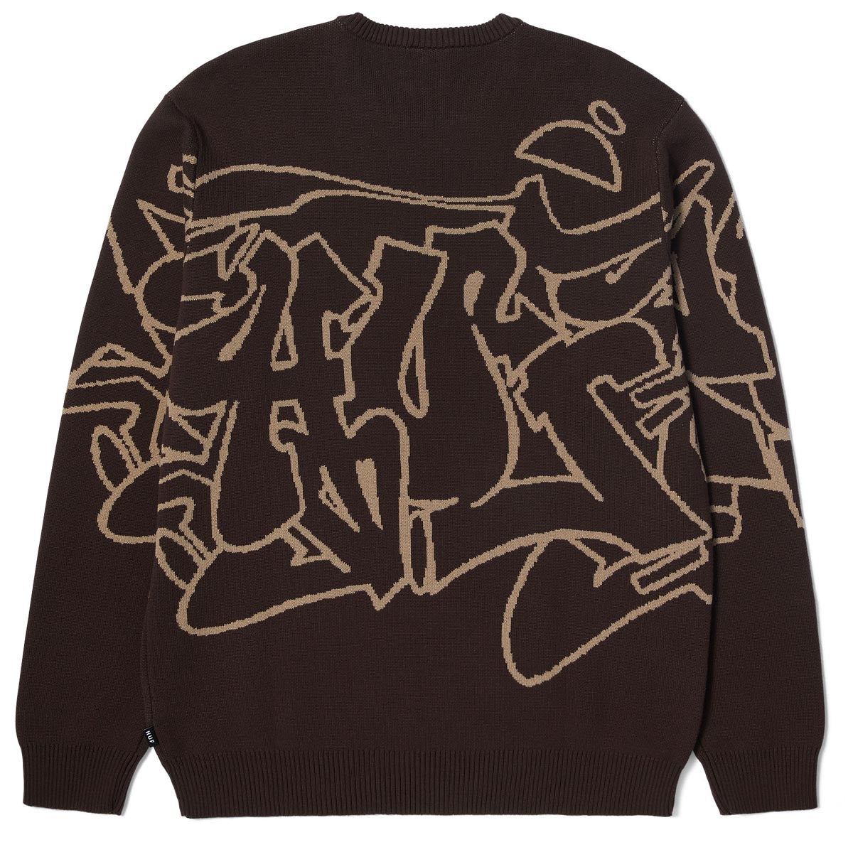 Huf Outlines Crewneck Sweater - Espresso image 2