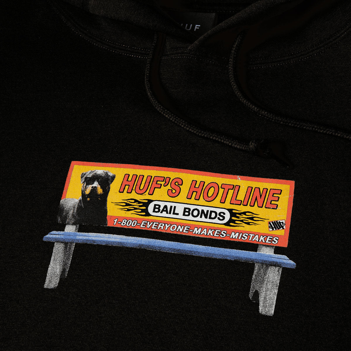 Huf Bail Bonds Hoodie - Black image 2