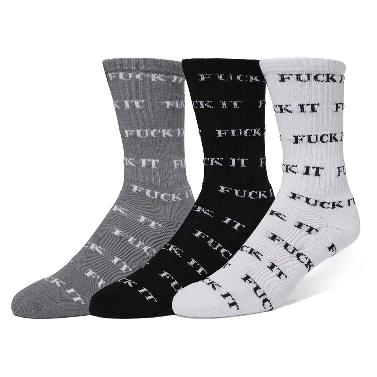 Huf Fuck It 3 Pack Socks - Multi image 1