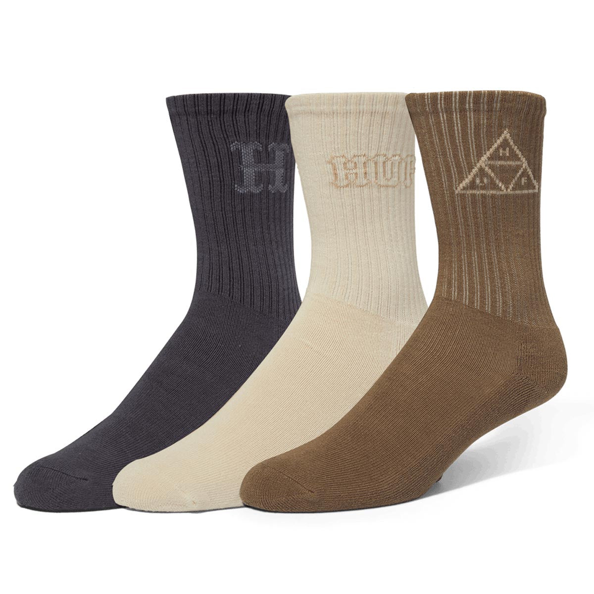 Huf Core 3 Pack Crew Socks - Multi image 1