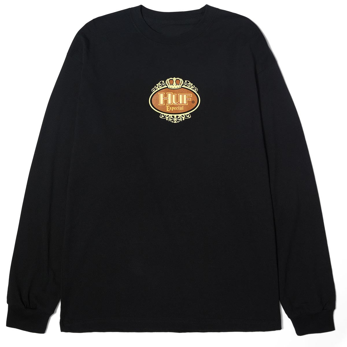 Huf Especial Long Sleeve T-Shirt - Black image 1