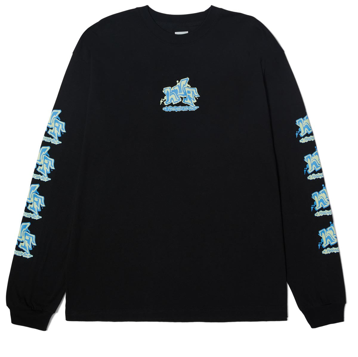 Huf Productions Long Sleeve T-Shirt - Black image 1