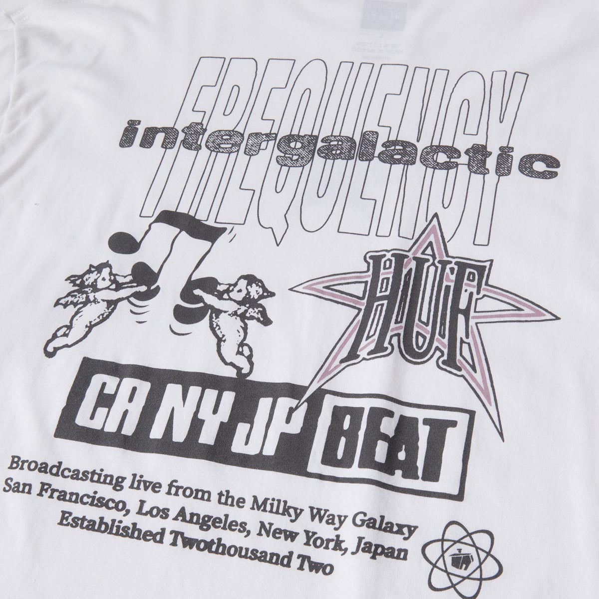 Huf Intergalactic Frequency Long Sleeve T-Shirt - White image 3