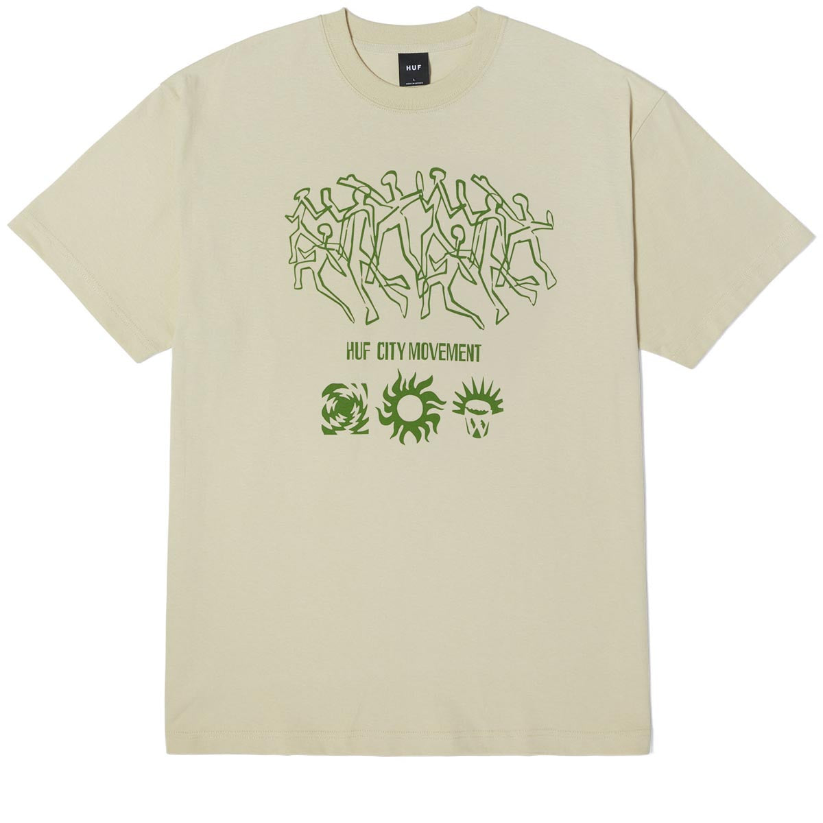 Huf Movement T-Shirt - Stone image 1