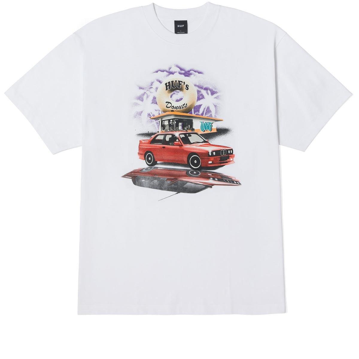 Huf Drive Thru T-Shirt - White image 1