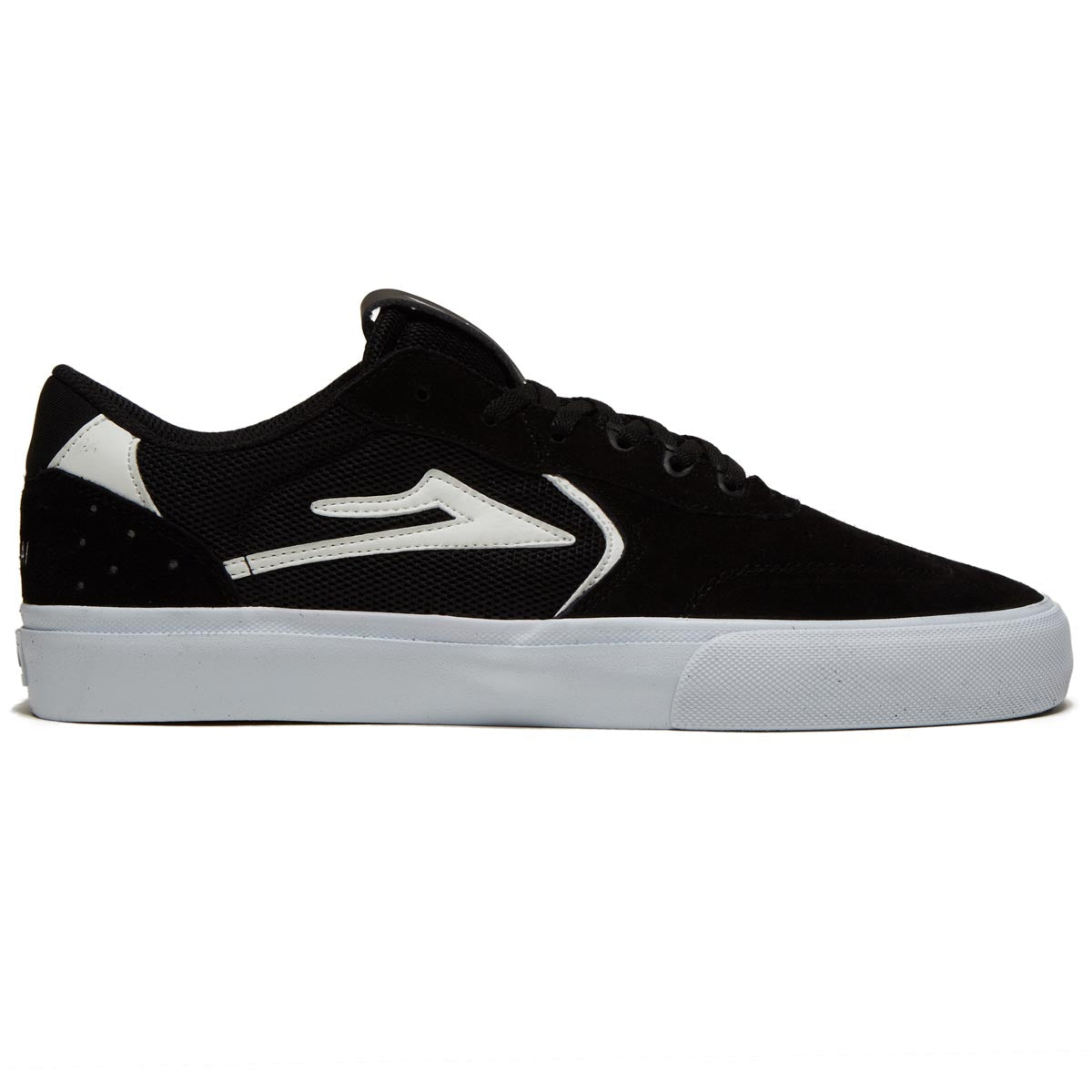 Lakai Atlantic Vulc Shoes - Black/White Suede image 1