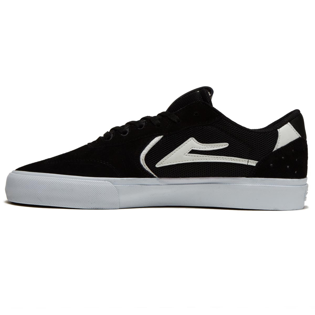 Lakai Atlantic Vulc Shoes - Black/White Suede image 2