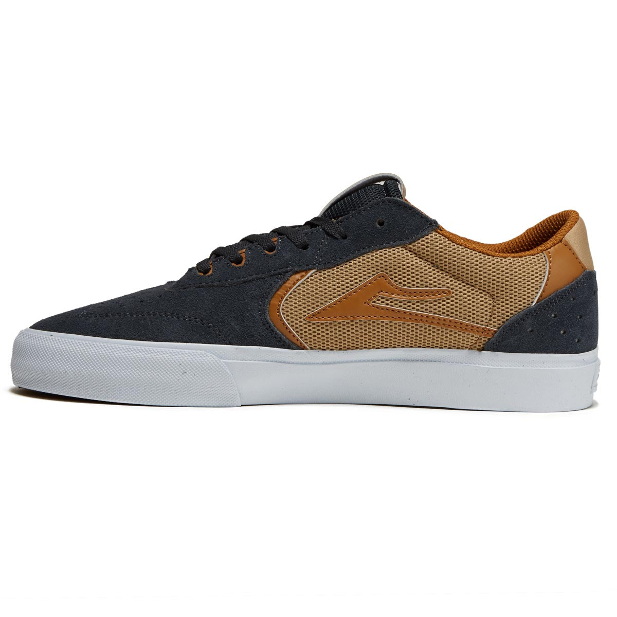 Lakai Atlantic Vulc Shoes - Charcoal/Tan Suede image 2