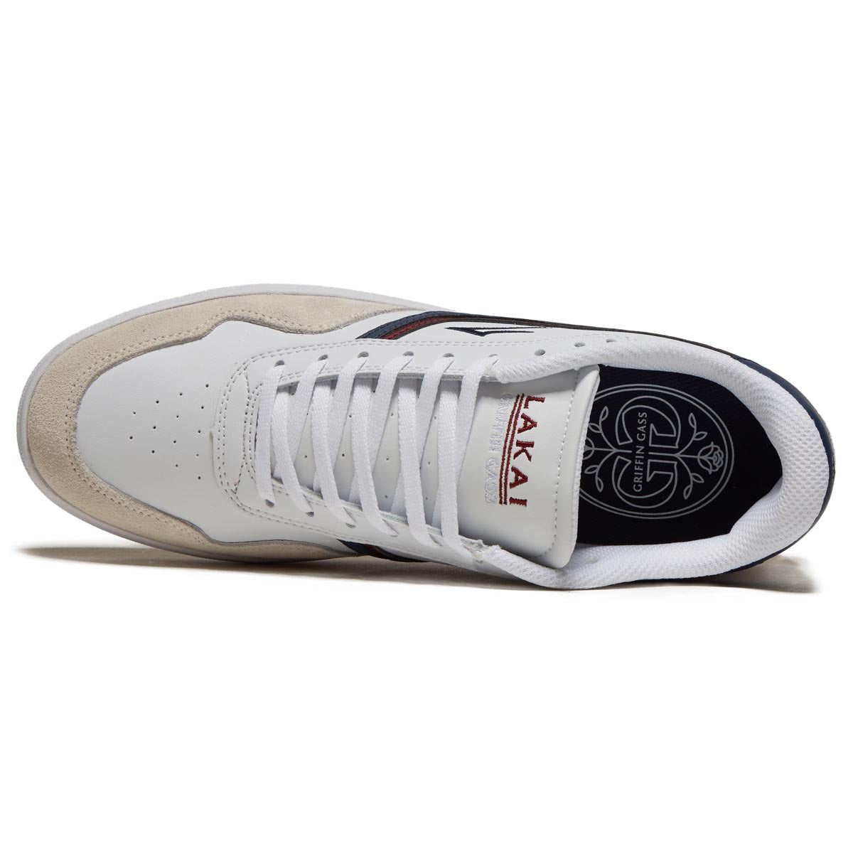 Lakai Terrace Shoes - White/Navy Suede image 3