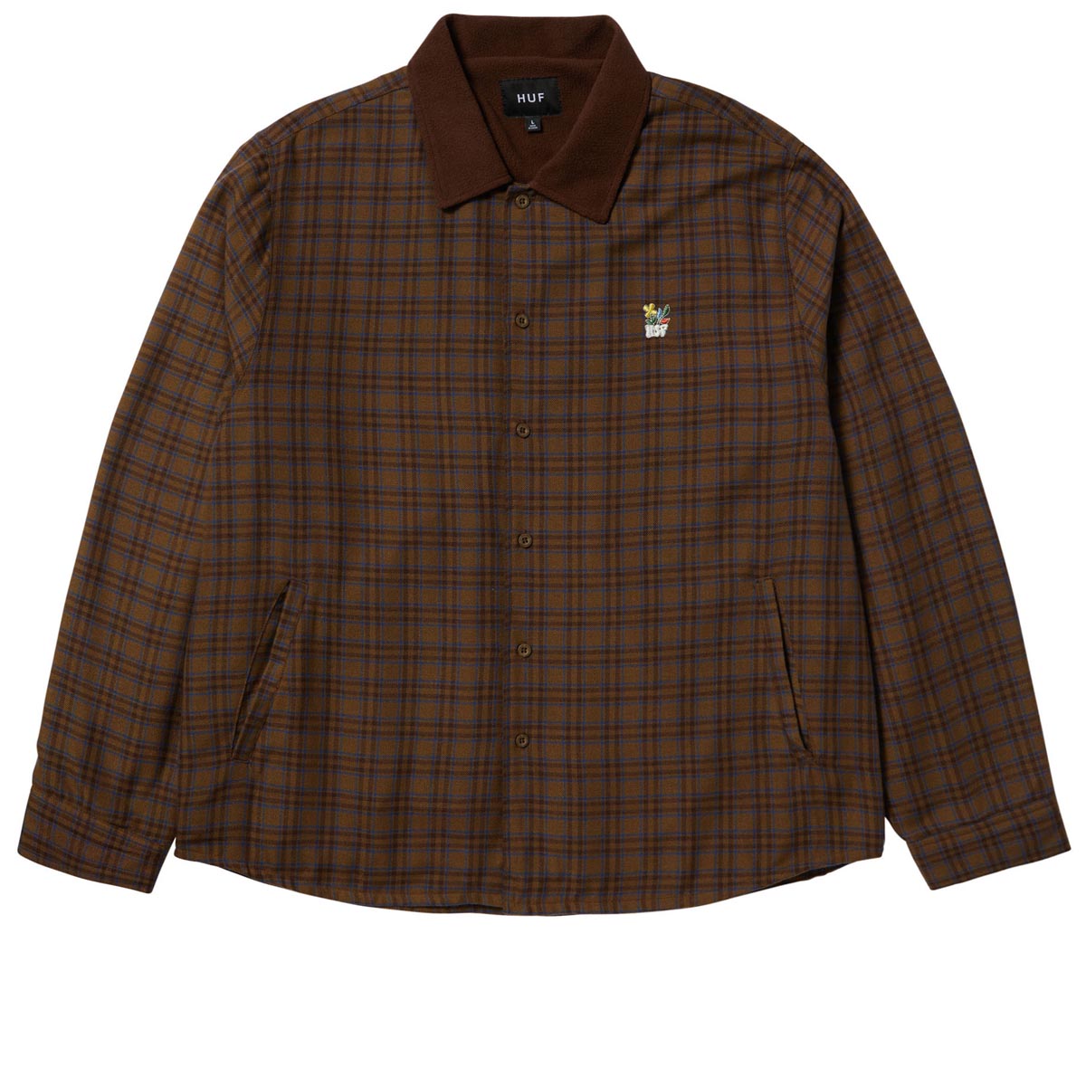 Huf Weston Fleece Lined Shirt Jacket - Espresso image 1