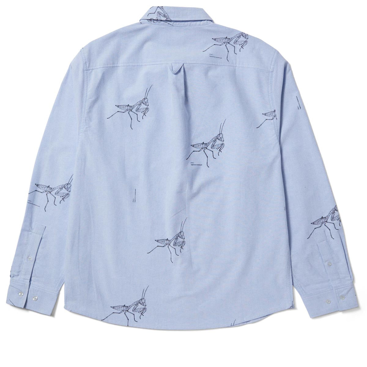 Huf Mantis Long Sleeve Oxford Shirt - Blue image 2