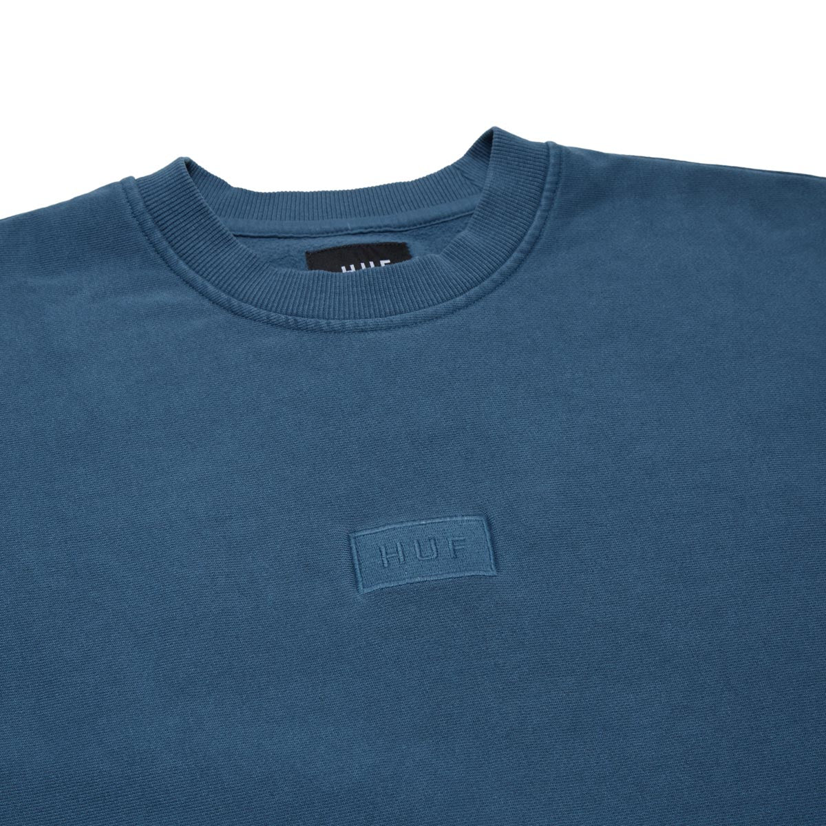 Huf Mason Crewneck Fleece Sweatshirt - Oil Blue image 2