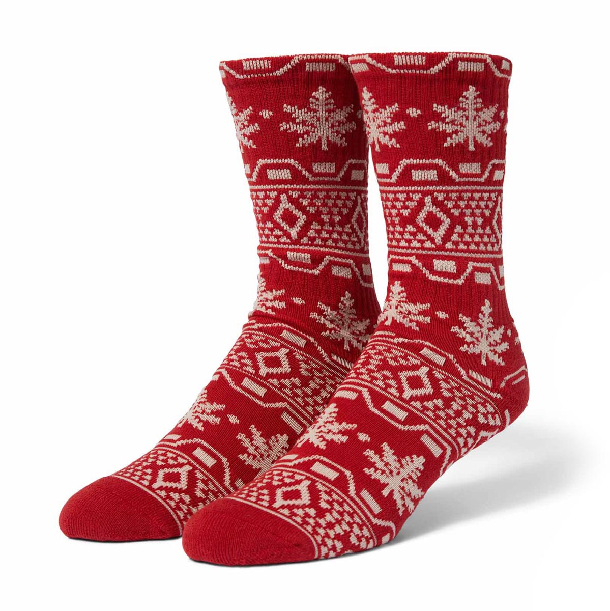 Huf Apres Plantlife Crew Socks - Red image 1