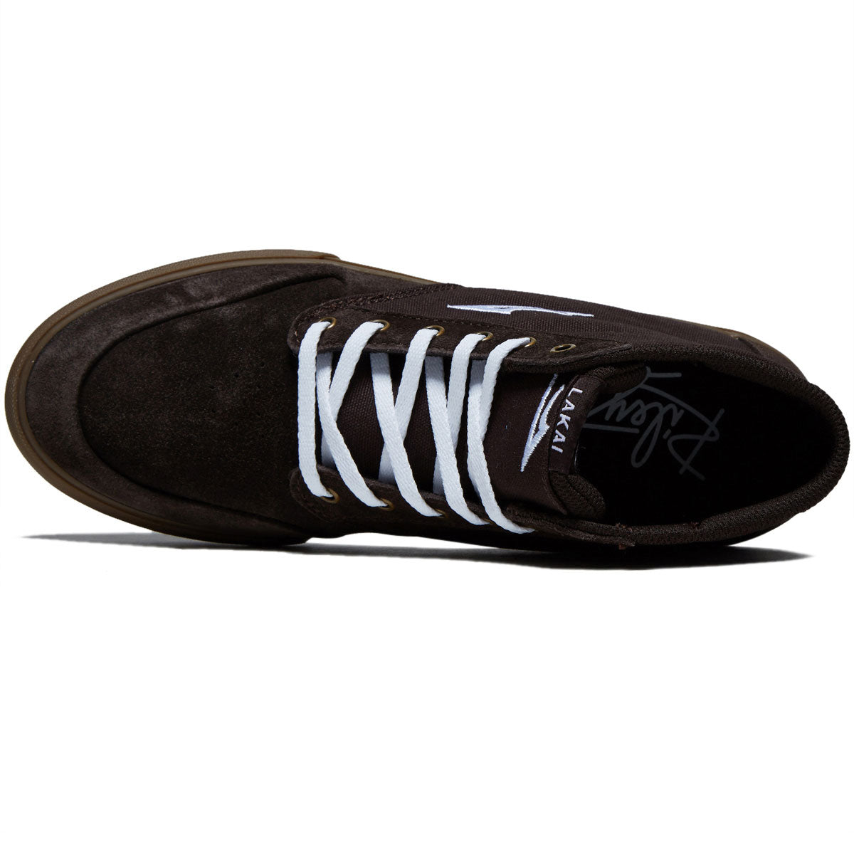 Lakai Riley 3 High Shoes - Chocolate/Gum Suede image 3