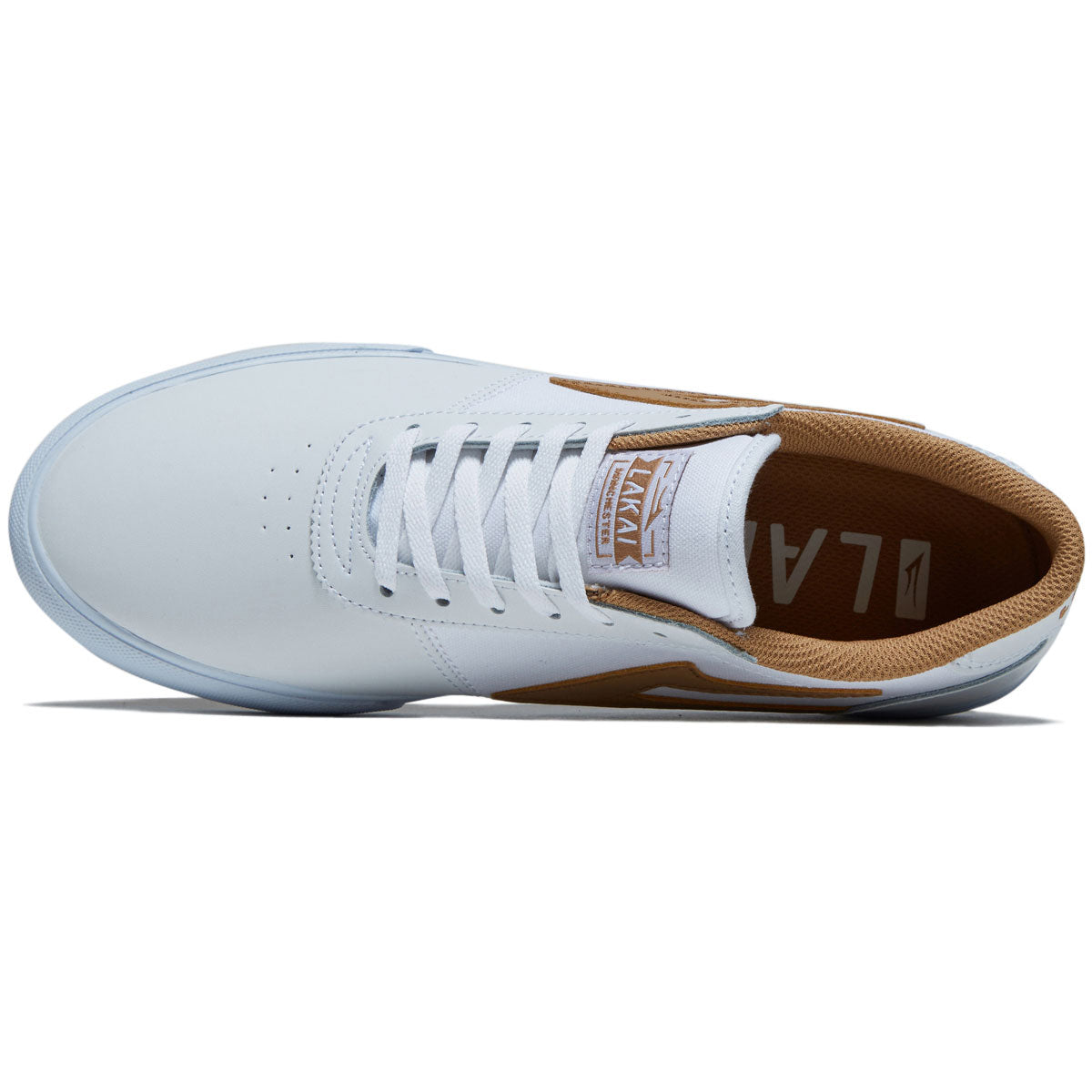 Lakai Manchester Shoes - White/White Leather image 3