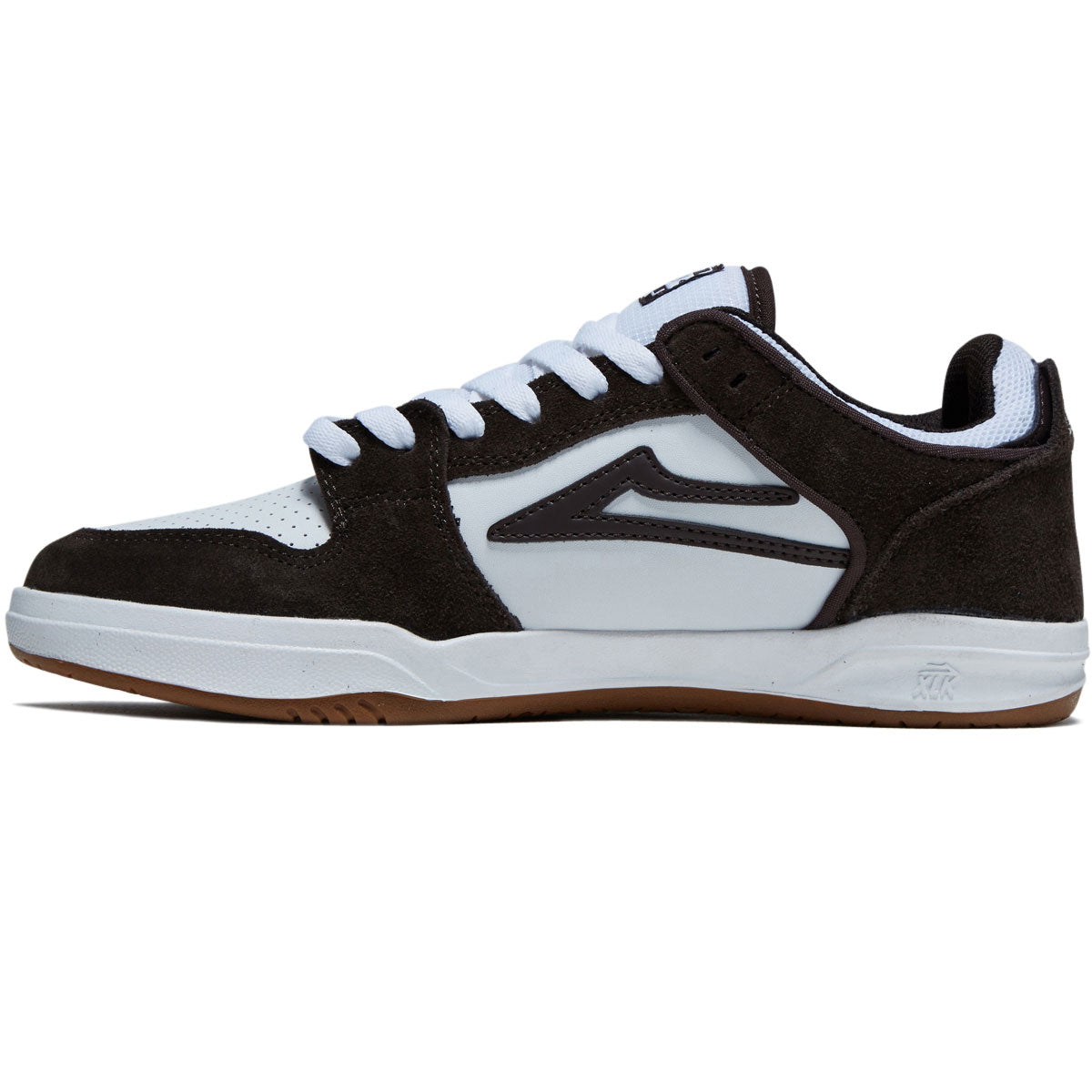 Lakai Telford Low Shoes - Chocolate/White Suede image 2