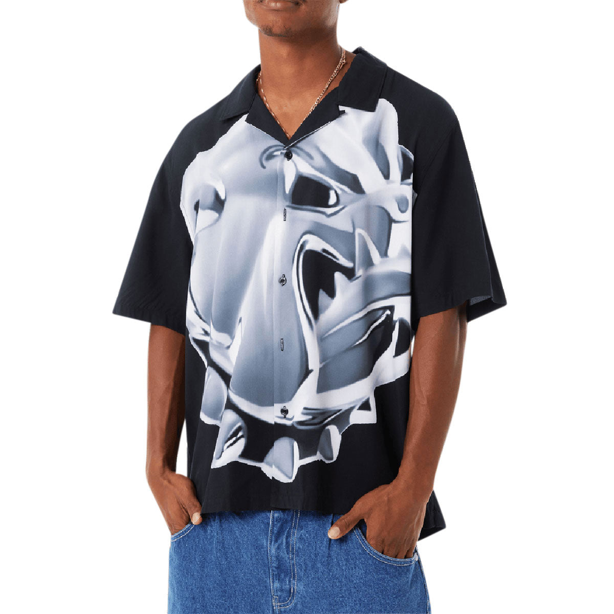 HUF Big Dawg Resort Shirt - Black image 1