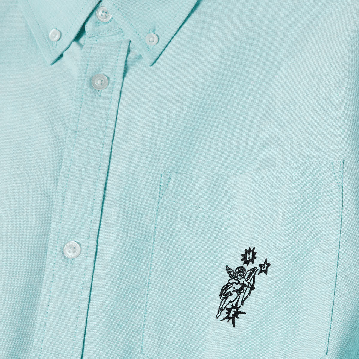 HUF Icarus Oxford Shirt - Diffused Jade image 3