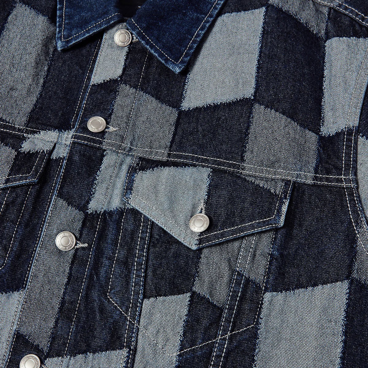 HUF Patchwork Denim Jacket - Denim image 3