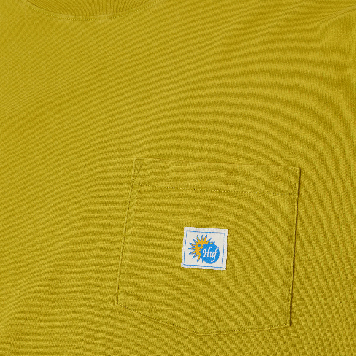 HUF Total Eclipse Knit Boxy Top Pocket T-Shirt - Moss image 3